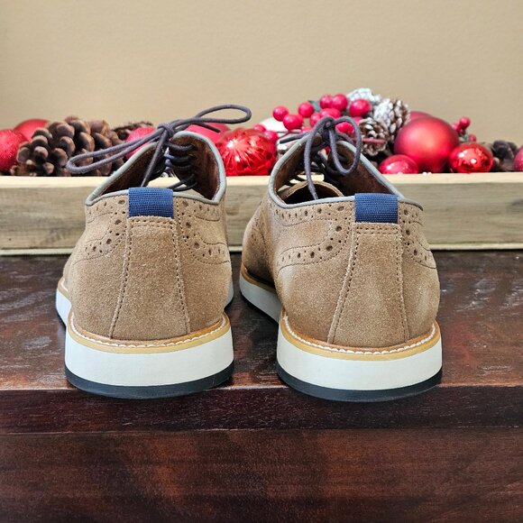 Blake McKay Men's Carson Wingtip Oxford Shoes, Tan, Sz 11.5 - Picture 5 of 16